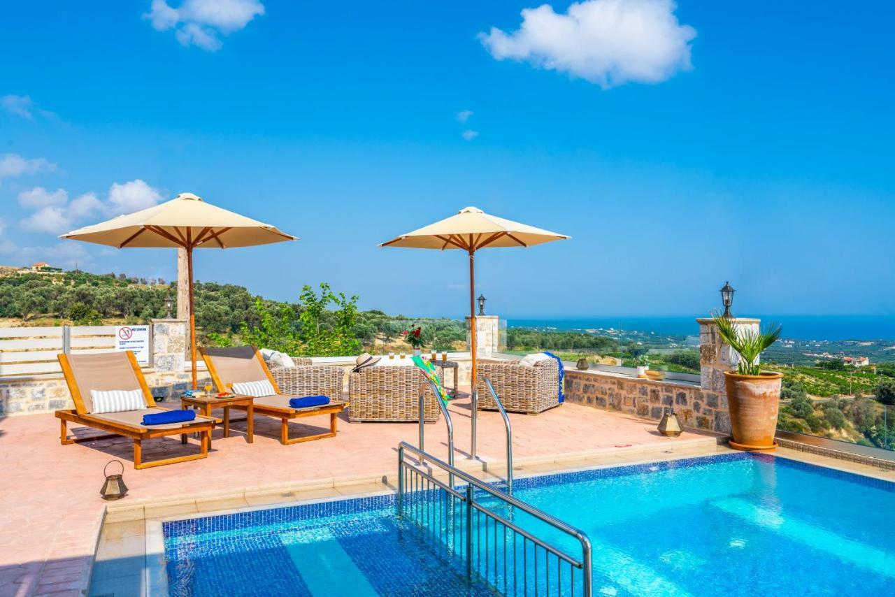 New Villa Kantifes 4 Families Or Couples With Private Pool & Bbq Kirianna Екстериор снимка